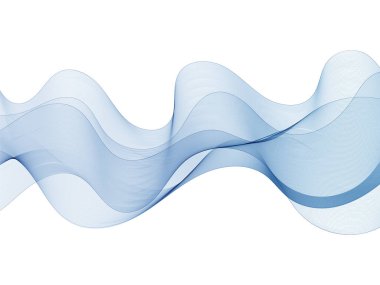 Mavi soyut dalga. Sunum şablonu. Reklam için düzenleme.