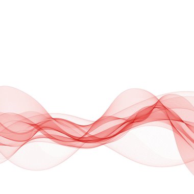 Soyut kırmızı dalga. Vektör arkaplanı. Tasarım ögesi.