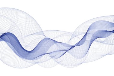 Soyut renkli dalga deseni. Vektör tasarım elemanı. Renkli dalga.