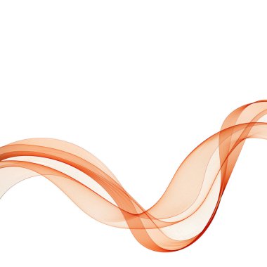 Kırmızı dalga. Modern tasarım öğesi. Soyut vektör illüstrasyonu.