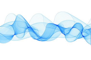 Dalga deseni. Sunum şablonu. Mavi dalga.