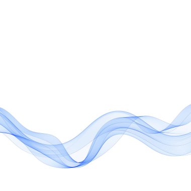 Mavi soyut dalga. vektör eğrileri.
