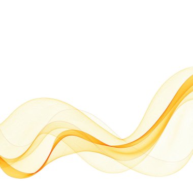 turuncu soyutlama dalgası. Vektör arkaplanı.