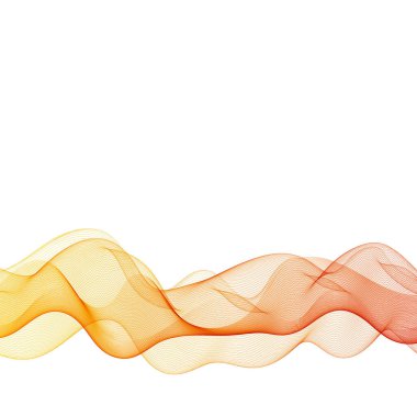 Kırmızı ve turuncu dalgalı soyut bir arka plan. Broşür, web sitesi, broşür için tasarım ögesi.