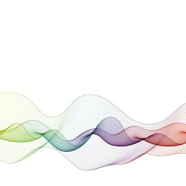 Vektör dalgalı soyut çizgiler arkaplanı.