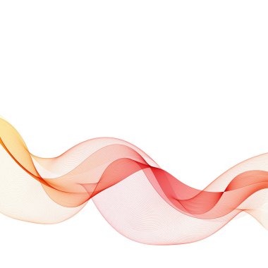 Kırmızı dalga soyutlaması. Broşür Şablonu.