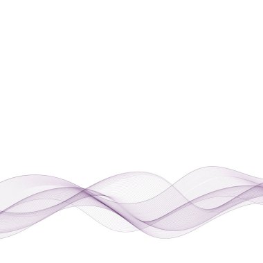 Soyut mor dalga. Tasarım ögesi.