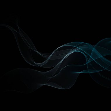 Mavi dalga ile soyut arkaplan.