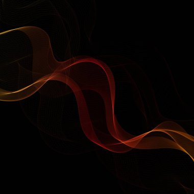 Soyut tasarım öğesi. Vektör kırmızı dalga.