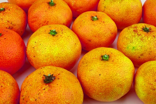 Dużo Czerwonych Mandarynkowych Pomarańczy — Zdjęcie stockowe