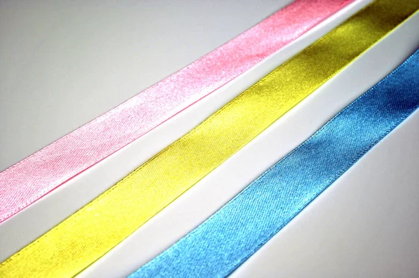 섬유처럼 색줄을 배열하는 — 스톡 사진