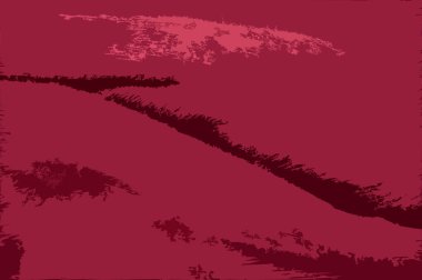 Kırmızı arkaplanda tuhaf bir resim