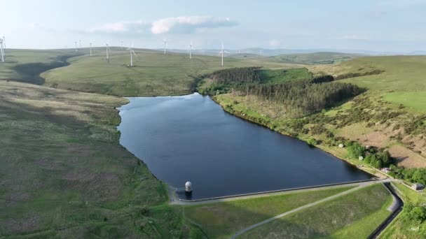 Redakcja Swansea Wielka Brytania Maja 2023 Farma Wiatrowa Lub Elektrownia — Wideo stockowe