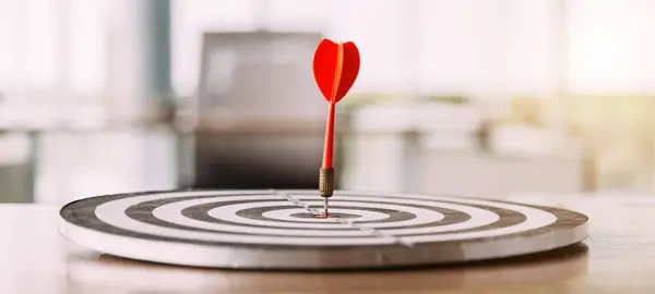 Bullseye Target Business Concept Starting New Business Goes Better Target — Stock Photo, Image