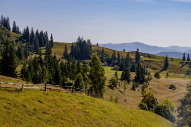 Karpat Dağları 'nın manzarası. Ukrayna, Avrupa.