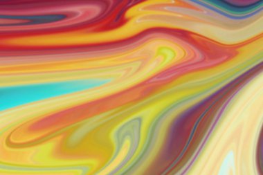 Modern tasarım arka planı için su üzerinde renkli sanatsal yağ damlası.