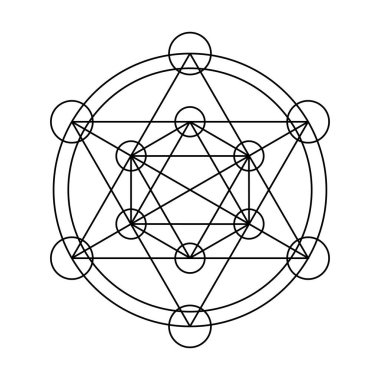 Tetrahedral Grafik. Kutsal Geometri Vektör Tasarım Elementleri. Geometrik dünya. Karmaşık çizimlerimizle..