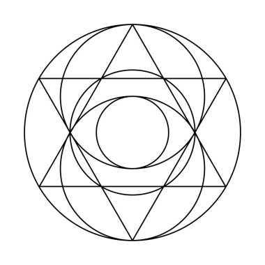 Tetrahedral Grafik. Kutsal Geometri Vektör Tasarım Elementleri. Geometrik dünya. Karmaşık çizimlerimizle..