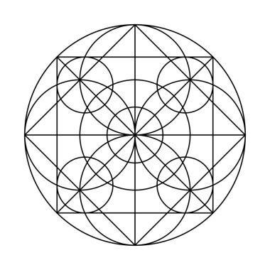 Dikdörtgen grafiği çiz. Korkak Geometri Vektör Tasarım Elementleri. Karmaşık çizimlerimizle geometri dünyası.