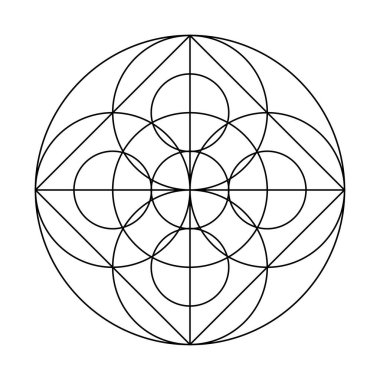 Korkak Geometri Vektör Tasarım Elementleri. Karmaşık çizimlerimizle geometri dünyası.