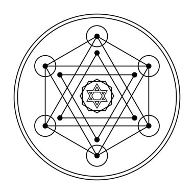 Korkak Geometri Vektör Tasarım Elementleri. Karmaşık çizimlerimizle geometri dünyası. Siyah çizgi sanatında.