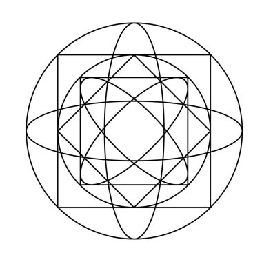 Korkak Geometri Vektör Tasarım Elementleri. Karmaşık çizimlerimizle geometri dünyası.