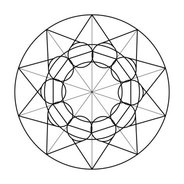 Korkak Geometri Vektör Tasarım Elementleri. Karmaşık çizimlerimizle geometri dünyası.