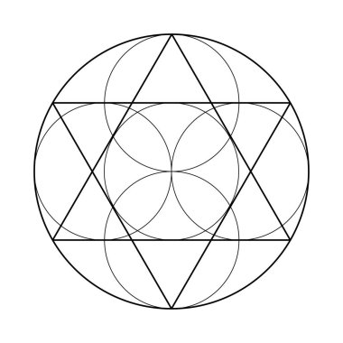 Çember yıldız grafiği. Korkak Geometri Vektör Tasarım Elementleri. Bunlar din, felsefe ve maneviyat sembolleri. Karmaşık çizimlerimizle geometri dünyası.