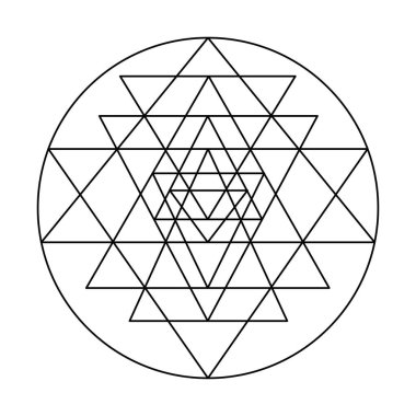 yantra. Korkak Geometri Vektör Tasarım Elementleri. Karmaşık çizimlerimizle geometri dünyası.