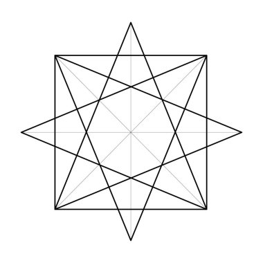 Kare üçgen grafik. Korkak Geometri Vektör Tasarım Elementleri. Bunlar din, felsefe ve maneviyat sembolleri. Karmaşık çizimlerimizle geometri dünyası.