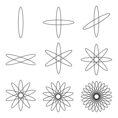 Korkak Geometri Vektör Tasarım Elementleri. Karmaşık çizimlerimizle geometri dünyası.