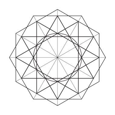 Korkak Geometri Vektör Tasarım Elementleri. Bu din, felsefe ve maneviyat sembolleri. Karmaşık çizimlerimizle geometri dünyası.
