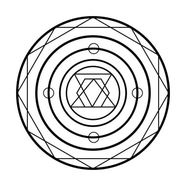 Korkak Geometri Vektör Tasarım Elementleri. Bu din, felsefe ve maneviyat sembolleri. Karmaşık çizimlerimizle geometri dünyası.