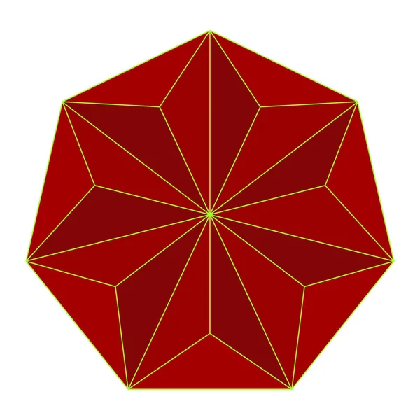 Gráfico Tetraédrico Geometría Sagrada Elementos Diseño Vectorial Mundo Geométrico Con — Vector de stock