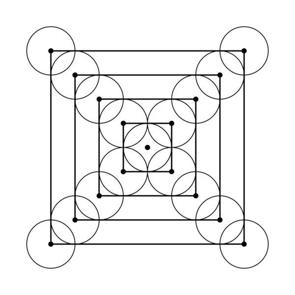 Граф Шестиугольника Напуганные Элементы Векторного Дизайна Геометрии Мир Геометрии Нашими — стоковый вектор