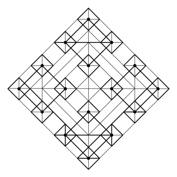 Hexagon Grafikon Félelmetes Geometria Vektor Tervezési Elemek Geometria Világa Bonyolult — Stock Vector