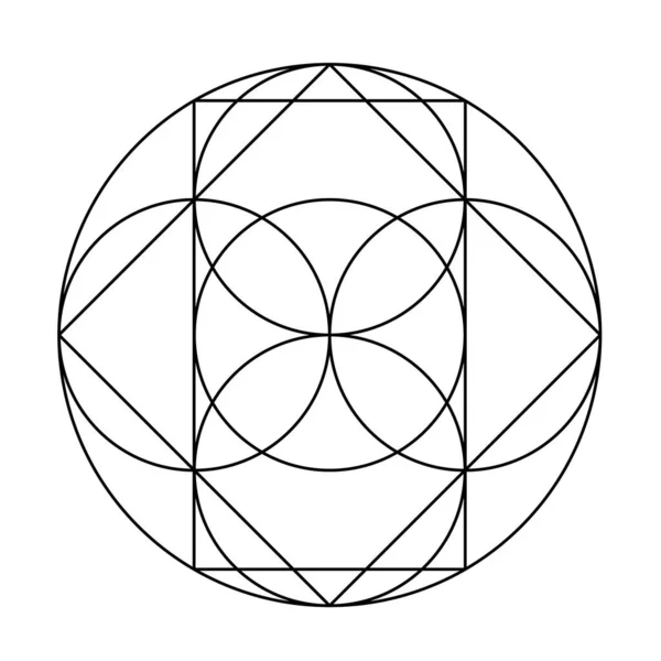 Hexagon Grafikon Félelmetes Geometria Vektor Tervezési Elemek Geometria Világa Bonyolult — Stock Vector
