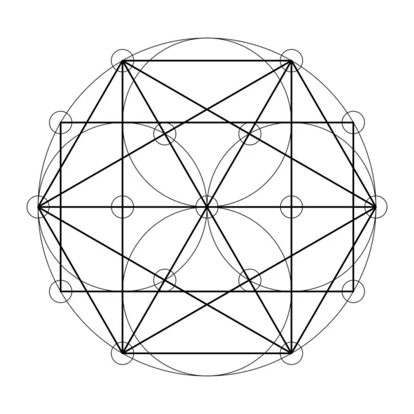 六边形图 恐吓几何矢量设计元素 用我们复杂的图解描绘几何世界 — 图库矢量图片