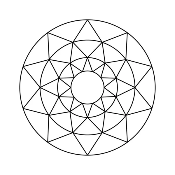 Граф Шестикутника Налякана Геометрія Векторні Елементи Дизайну Світ Геометрії Нашими — стоковий вектор