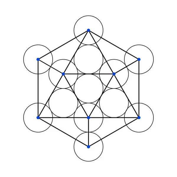 丸四角形のグラフ 怖い幾何学ベクトル設計要素 複雑なイラストで幾何学の世界を — ストックベクタ