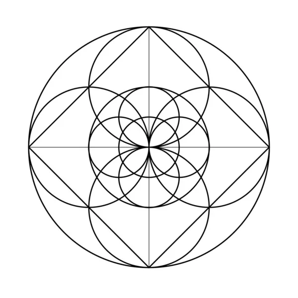 Налякана Геометрія Векторні Елементи Дизайну Світ Геометрії Нашими Складними Ілюстраціями — стоковий вектор