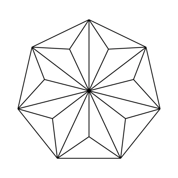 Scared Geometry Vector Design Elements Simbol Agama Filsafat Dan Spiritualitas - Stok Vektor
