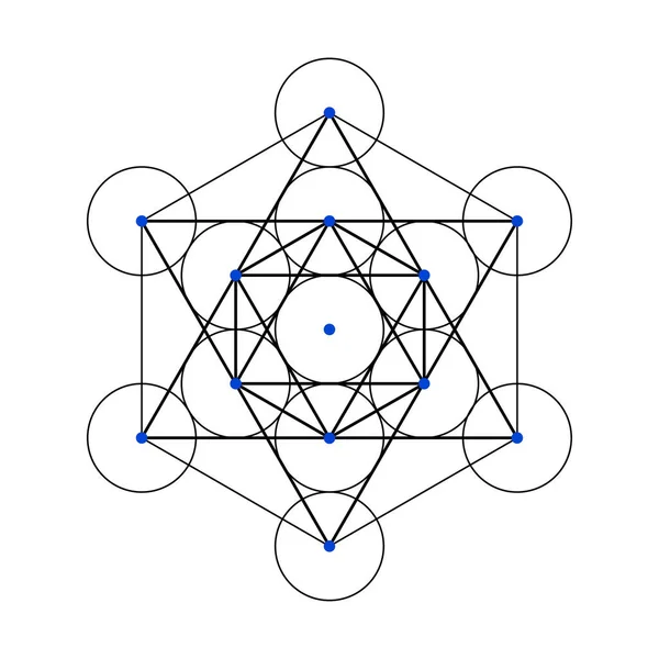 Bang Geometrie Vectorontwerp Elementen Deze Religie Filosofie Spiritualiteit Symbolen Wereld — Stockvector
