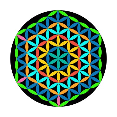 Korkak Geometri Vektörü Tasarım Elementleri rengi. Festival tasarımı. Bunlar din, felsefe ve maneviyat sembolleri. Karmaşık çizimlerimizle geometri dünyası