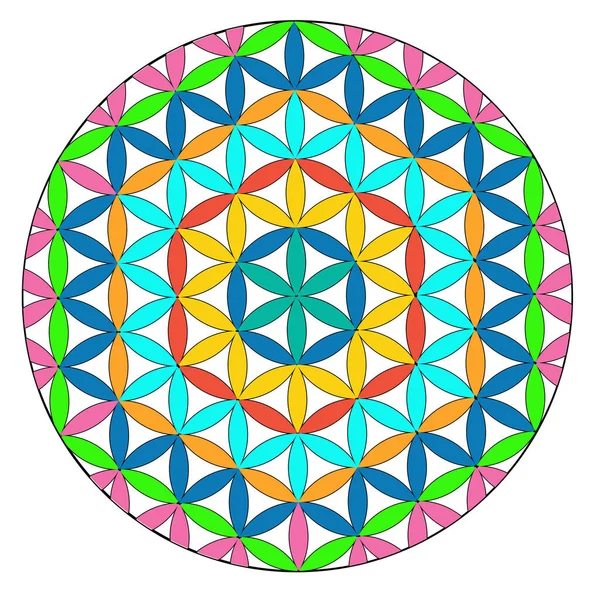 Bang Geometrie Vector Ontwerp Elementen Kleur Dit Zijn Religie Filosofie — Stockvector