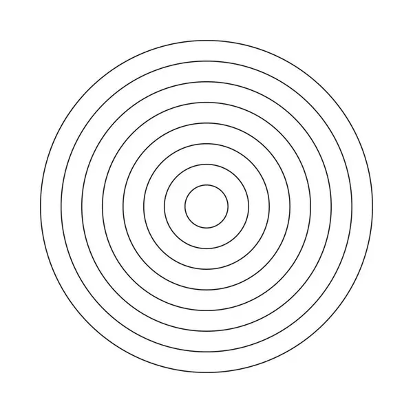Éléments Cercle Concentrique Élément Pour Conception Graphique Web Modèle Pour — Image vectorielle