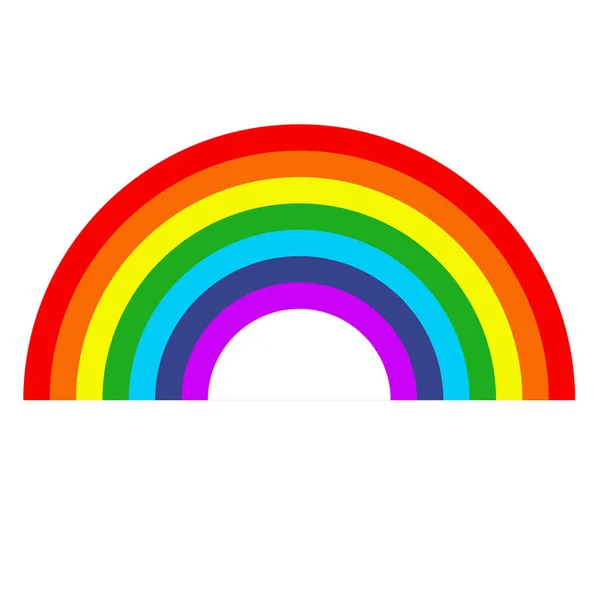 シンプルな7色の虹の要素 ベクトルイラスト ロイヤリティフリーのストックイラスト