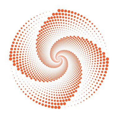 Dinamik vektör arkaplanı olarak renk çizgilerine sahip spiral