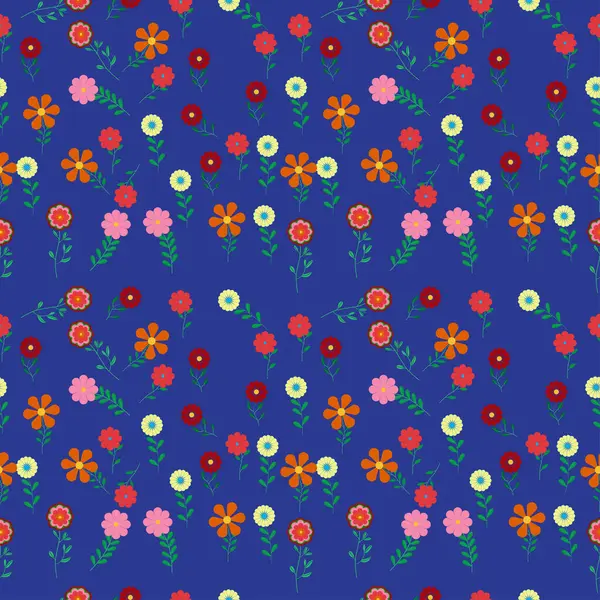 Цветы Картины Элегантный Цветочный Тропический Узор Цветами Цветочная Мода Бесшовная — стоковый вектор