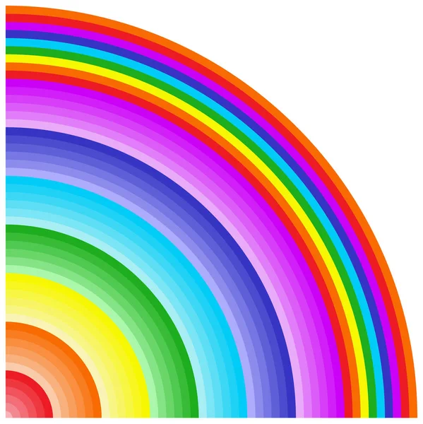 Kleurrijke Regenboog Kleur Laag Naar Hoog Cirkel Kleurrijke Regenboog Kleurrijke — Stockvector